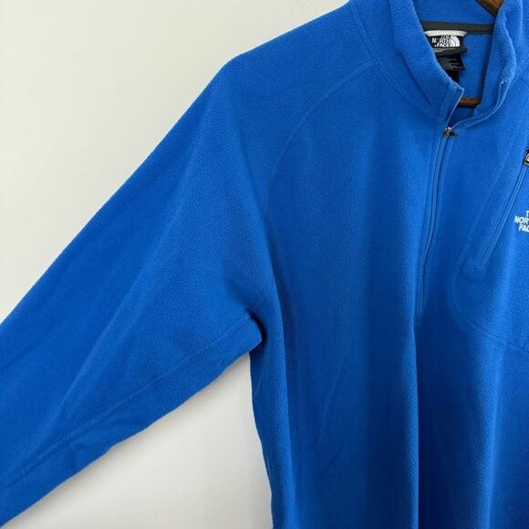 The North Face 1/4 Zip Lightweight Blue Fleece Pull Over Jacket Men’s Size Large - Picture 9 of 11